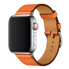 Bracelet Apple Watch en cuir véritable Marvelle, bande cousue main, 38-49 mm