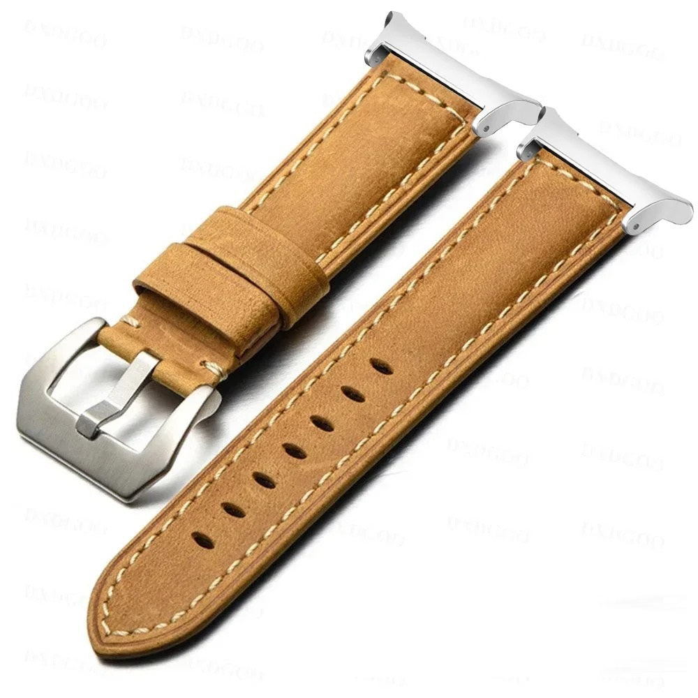 Samsung Galaxy Watch Ultra 47mm-band, Rowen frostat vintage-läder