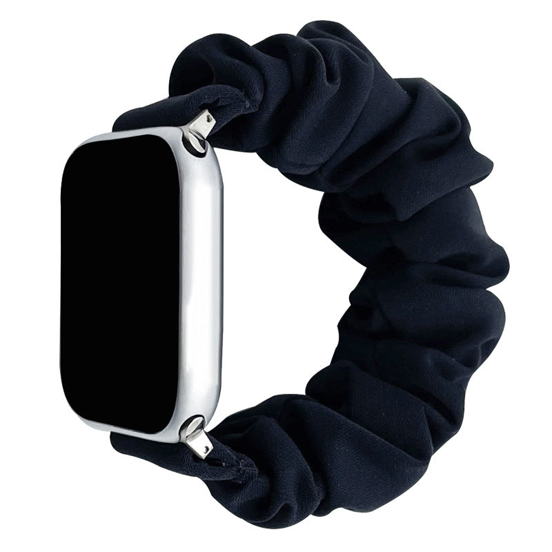 Zachte Slip-On Scrunchie Band voor Apple Watch, Comfort voor de Hele Dag