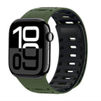 Sportarmband i silikon för Apple Watch, justerbart magnetlås