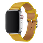 Bracelet Apple Watch en cuir véritable Marvelle, bande cousue main, 38-49 mm