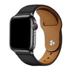 Vegansk læderrem med løkke til Apple Watch, stift og foldelukning