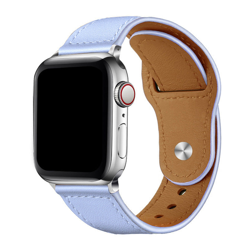 Vegansk læderrem med løkke til Apple Watch, stift og foldelukning