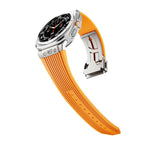Samsung Watch Ultra Silicone Strap, Mavero Contoured Fit, Folding Buckle
