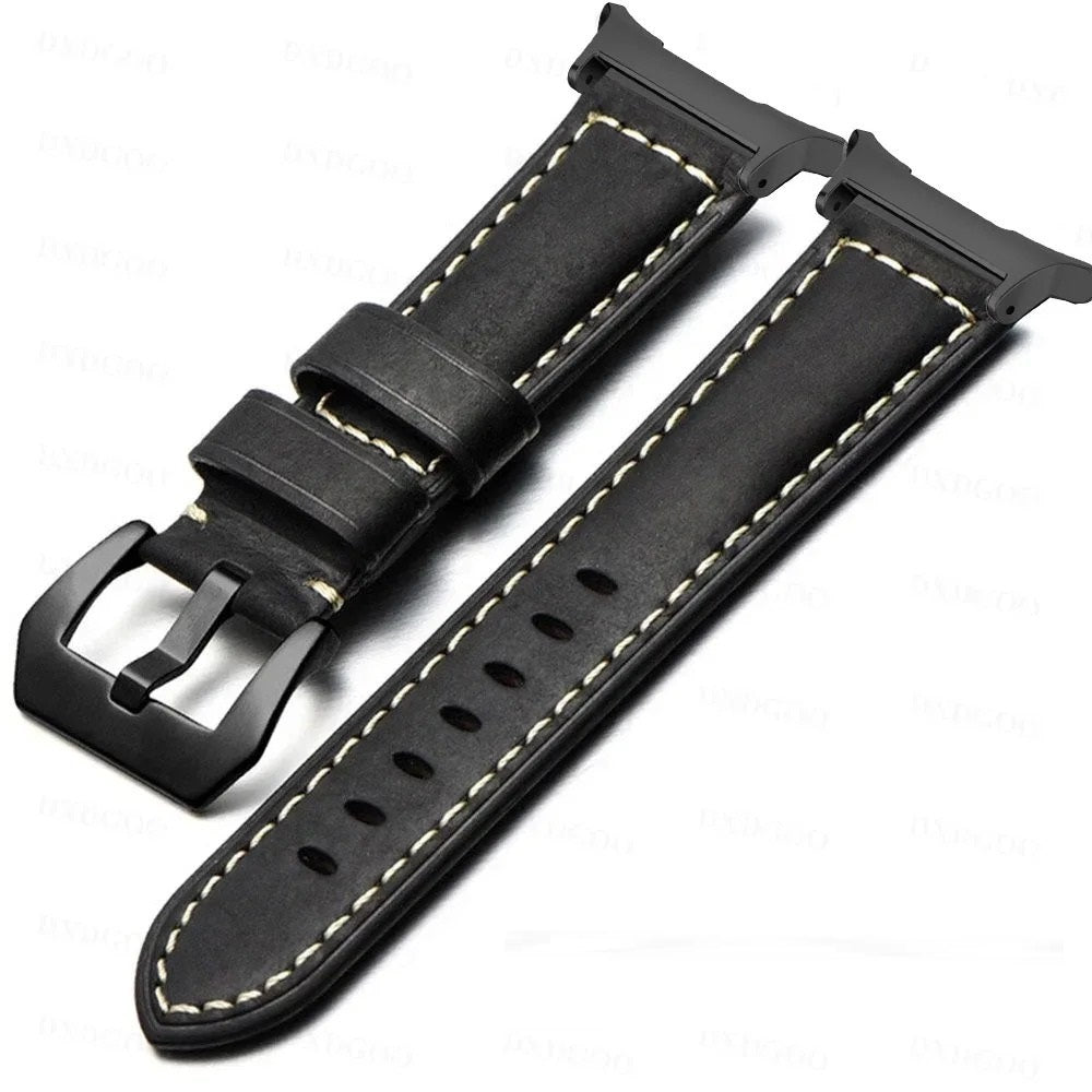 Samsung Galaxy Watch Ultra 47mm-band, Rowen frostat vintage-läder