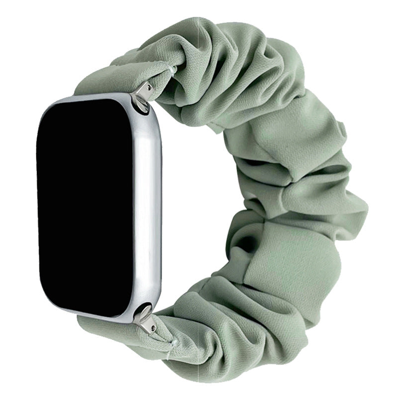 Zachte Slip-On Scrunchie Band voor Apple Watch, Comfort voor de Hele Dag