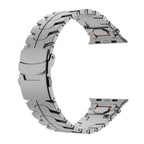 AurumForge Apple Watch Band, Stainless Steel Metal Strap With Butterfly Clasp