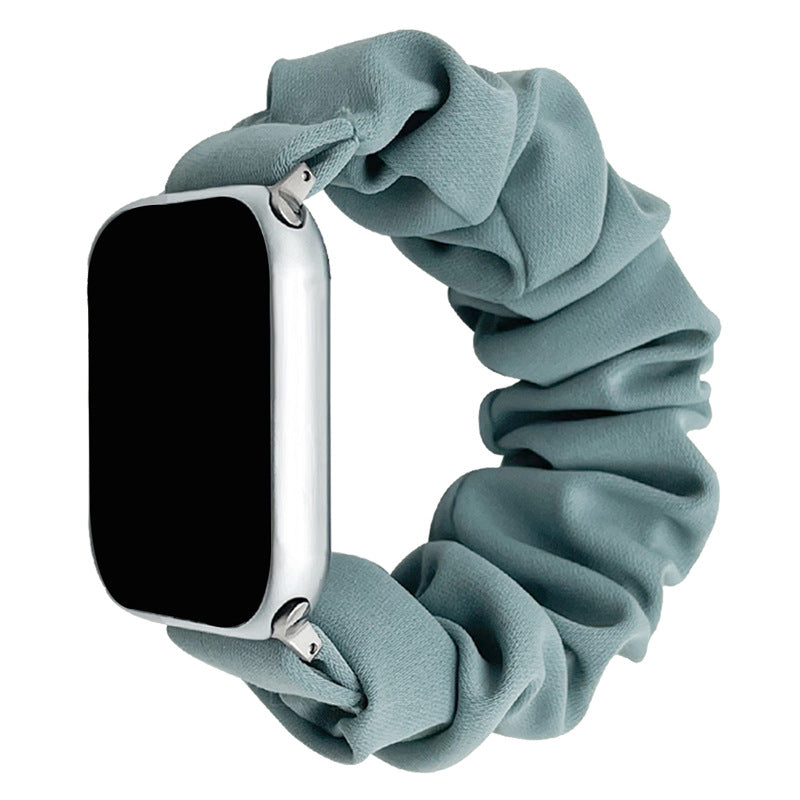 Zachte Slip-On Scrunchie Band voor Apple Watch, Comfort voor de Hele Dag