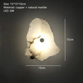 LED nástěnné svítidlo z přírodního mramoru s měděnými prvky