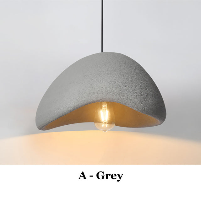 Nordisk wabi-sabi-pendel, justerbar ophængslængde, fire diametre