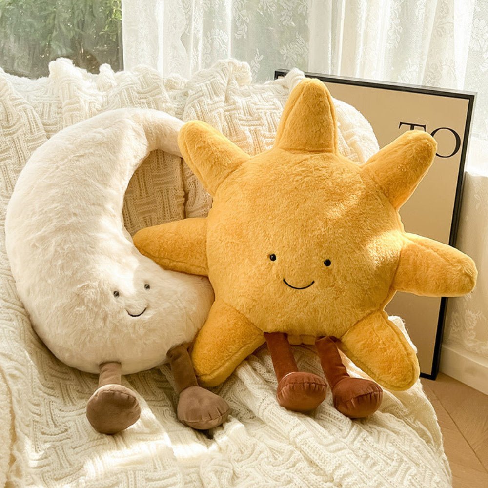 Coussins décoratifs Soleil et Lune pour un intérieur apaisant - Fioriscas
