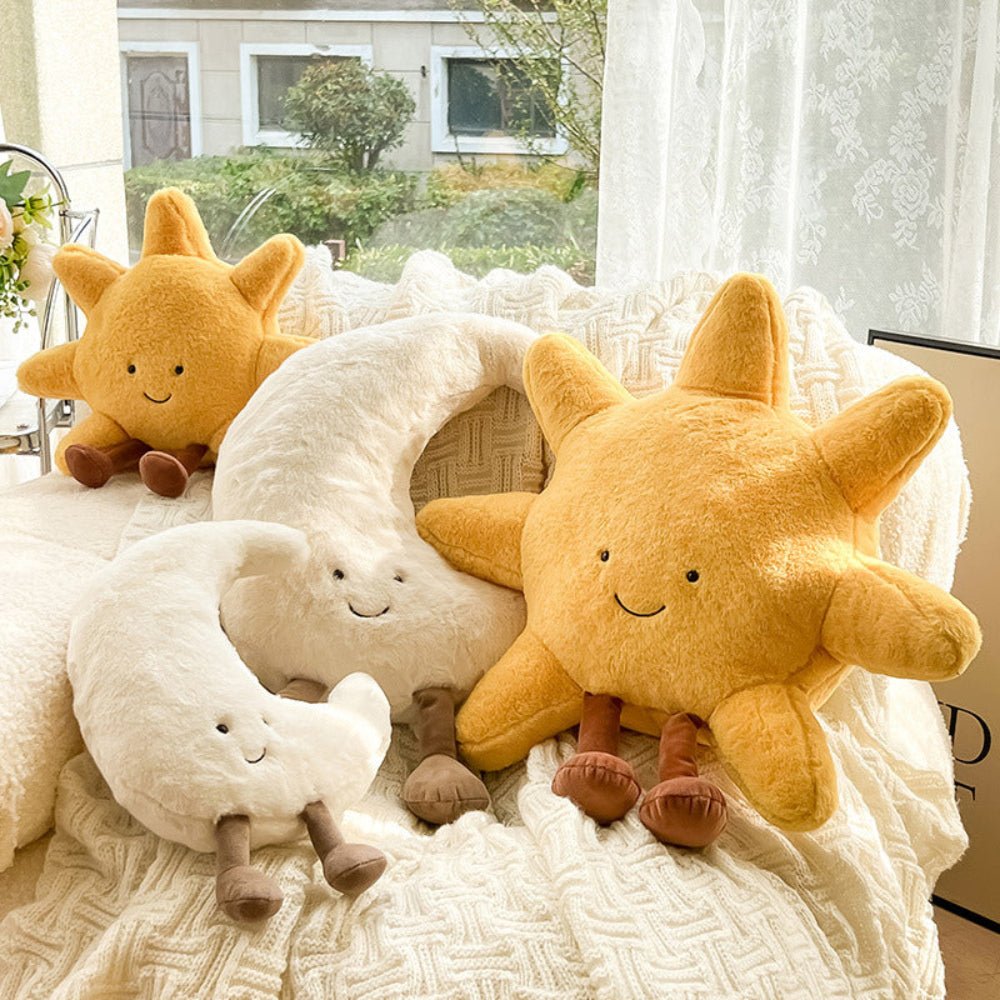 Coussins décoratifs Soleil et Lune pour un intérieur apaisant - Fioriscas