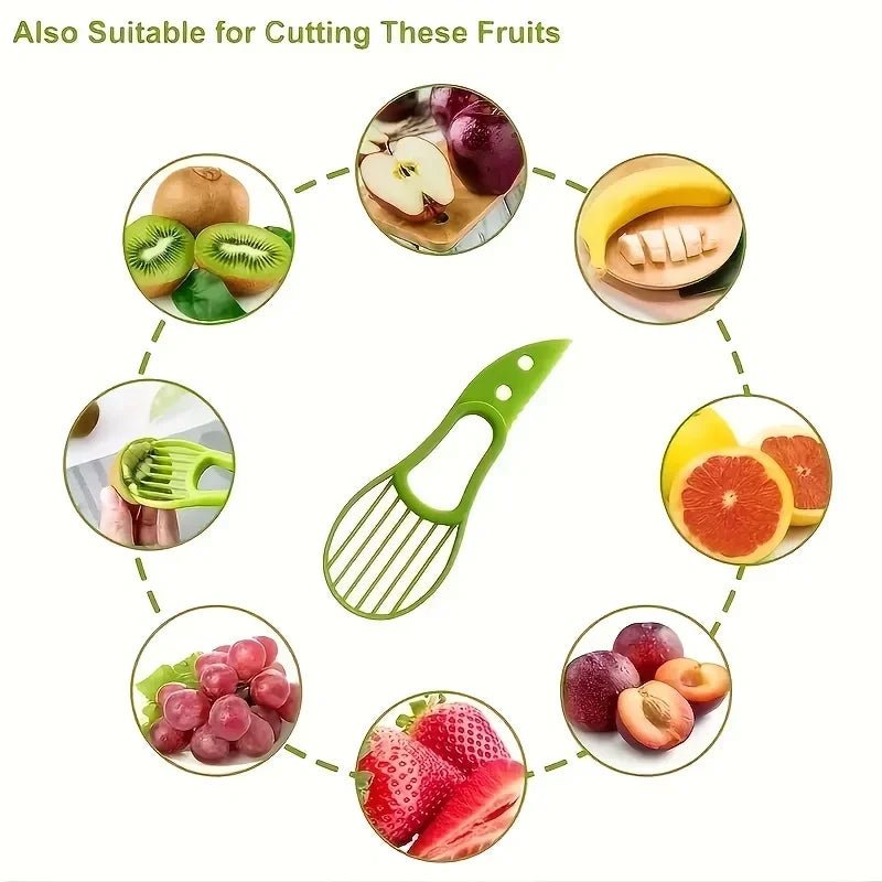 3-in-1 Avocado Cutter, Pitter & Spoon Tool - Fioriscas