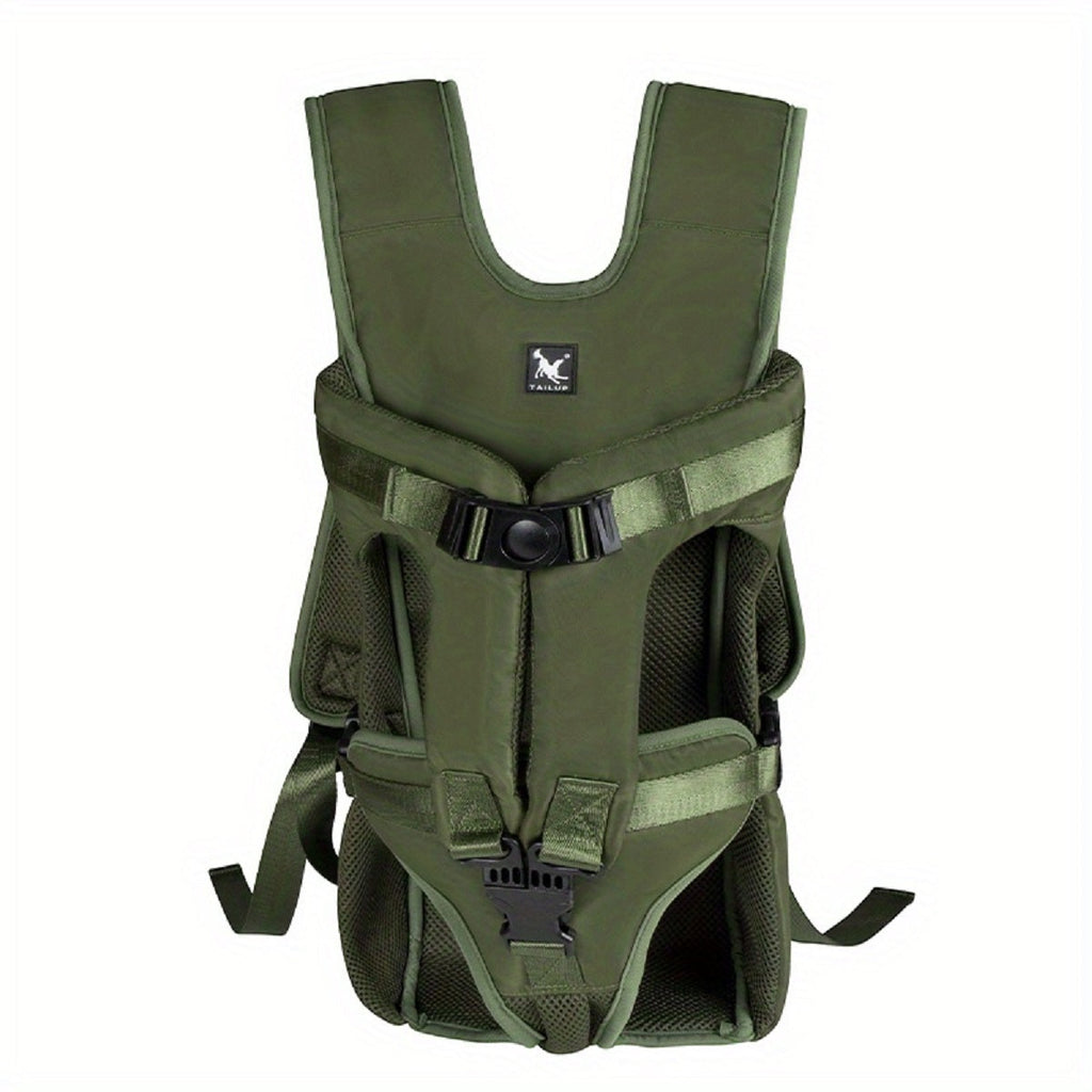 Front-Carry Dog Backpack Carrier For Hiking And Outdoor Trips