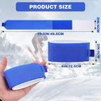 Cinghie da sci in nylon durevoli (2 pezzi) con cinghie adesive di fissaggio - Fioriscas
