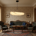 Pendant lamp made of Japandi silk with LED-friendly design - Fioriscas
