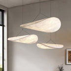 Pendant lamp made of Japandi silk with LED-friendly design - Fioriscas