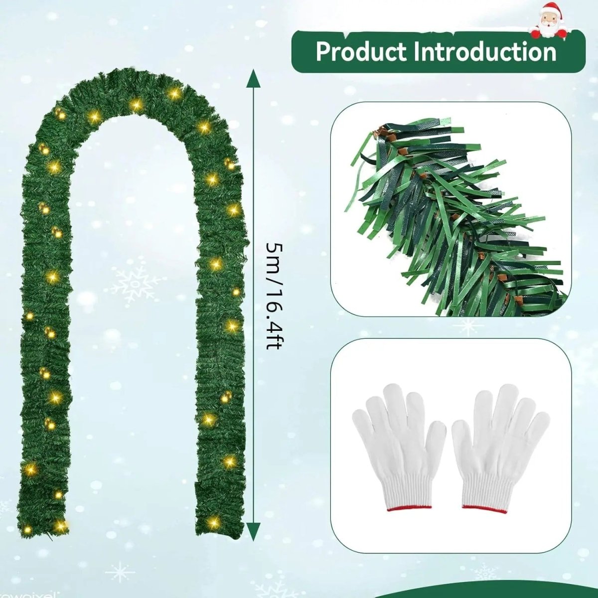 2.7 m LED Decoration with Warm White Light - Fioriscas