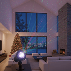 Projetor laser vibrante para decorações exteriores e festas - Fioriscas