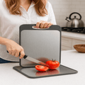 Double-sided cutting board made of stainless steel for hygienic work - Fioriscas
