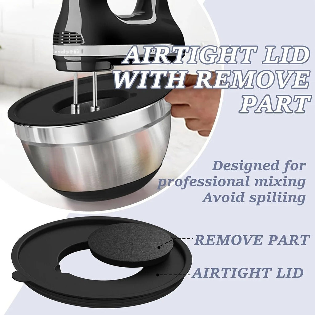Airtight Bowls with Non-Slip Bottoms for Easy Meal Preparation - Fioriscas