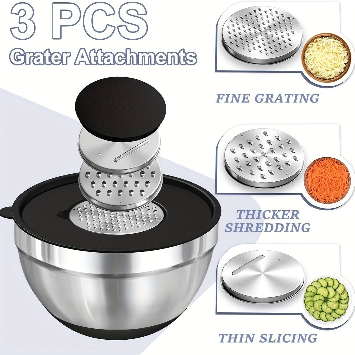 Airtight Bowls with Non-Slip Bottoms for Easy Meal Preparation - Fioriscas