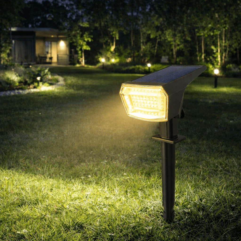 長時間持続するバッテリー搭載ソーラーLED投光器 - Fioriscas