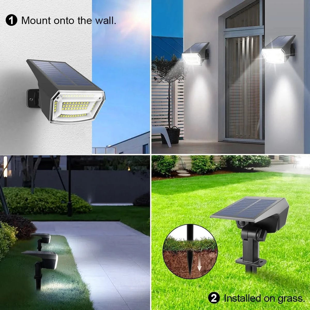 長時間持続するバッテリー搭載ソーラーLED投光器 - Fioriscas