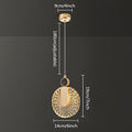 Aurelia-hanglamp, goudkleurige kristalafwerking, instelbare wittint-optie