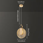 Aurelia-hanglamp, goudkleurige kristalafwerking, instelbare wittint-optie