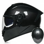 Casco da moto integrale da gara, certificato DOT, sistema a doppia visiera