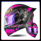 Modular Full-Face Motorcycle Helmet with Dual Visor | Fioriscas