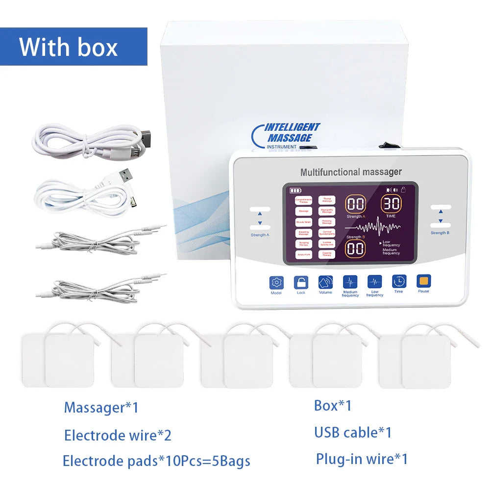 4-Channel Rechargeable EMS Massager With 30 Intensity Levels, 15 Modes