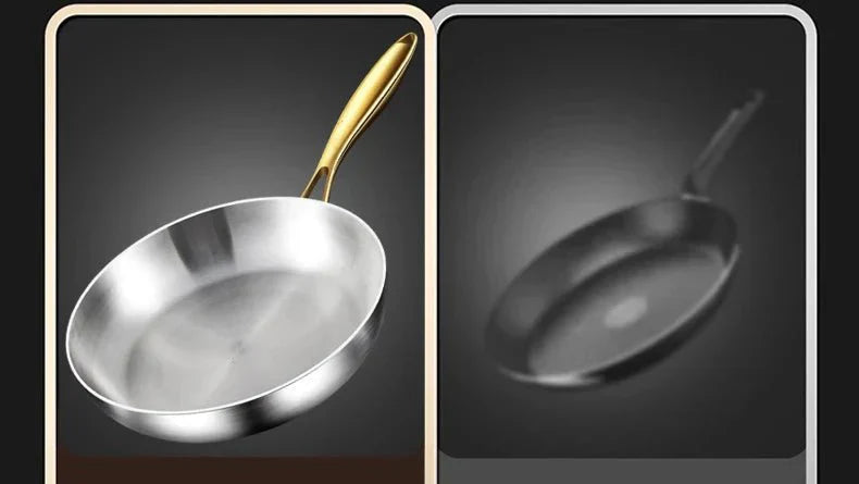 316 stainless steel frying pan with 7-layer design, 2 mm wall thickness and induction compatibility - Fioriscas
