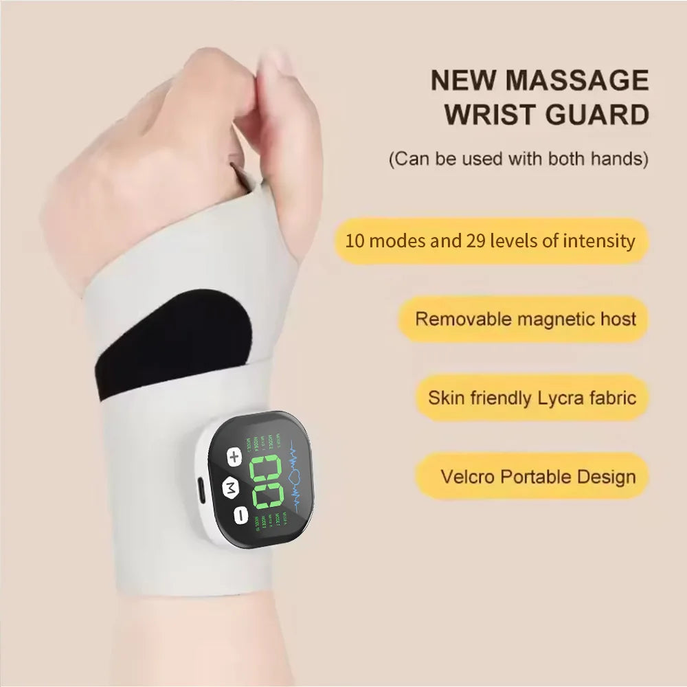 Massageador EMS sem fios para mão e pulso, para alívio rápido da fadiga | Fioriscas