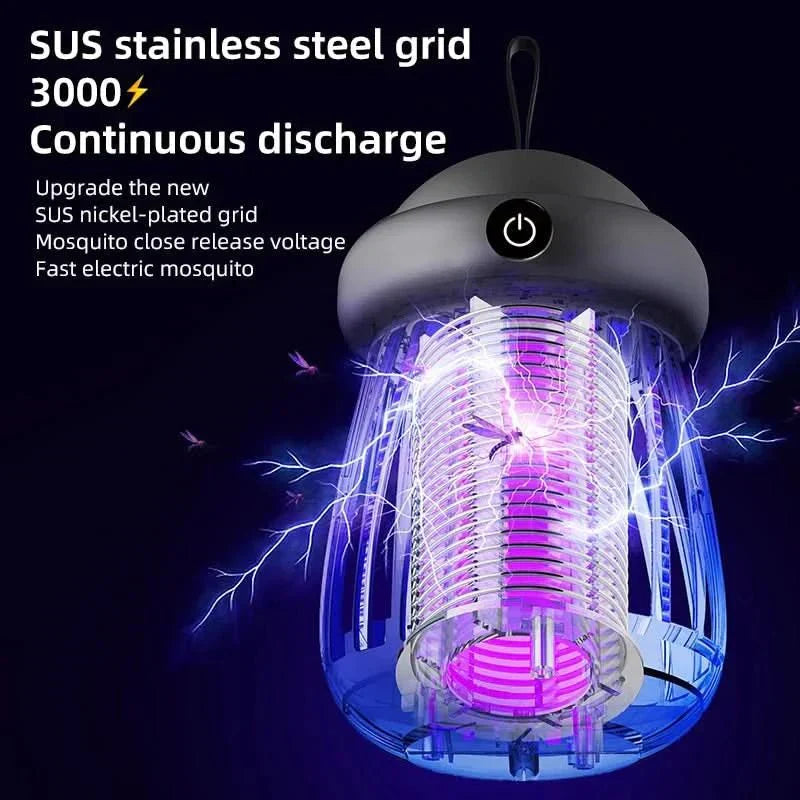 Myggdödare med UV-ljus och 3000 V stötverkan - Fioriscas
