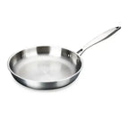 Wok in acciaio inossidabile 304 da 28/30 cm, senza rivestimento, per fornelli a gas e a induzione - Fioriscas