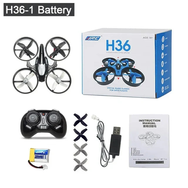 Mini-drone radiocommandé H36 avec loopings à 360° et mode sans tête | Fioriscas