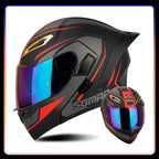 Modular Full-Face Motorcycle Helmet with Dual Visor | Fioriscas