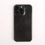 Ægte koskindslæder iPhone-etui, håndlavet, 5 farver
