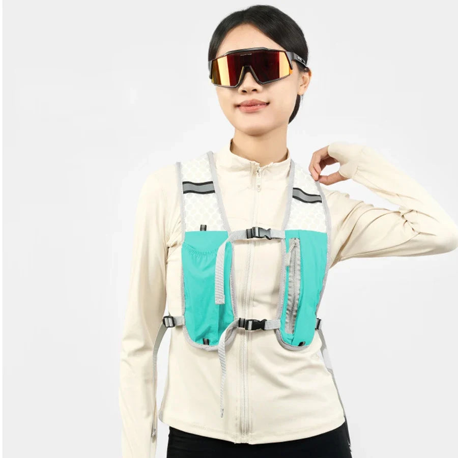 Bolsa peitoral refletora para armazenamento durante corrida e ciclismo | Fioriscas