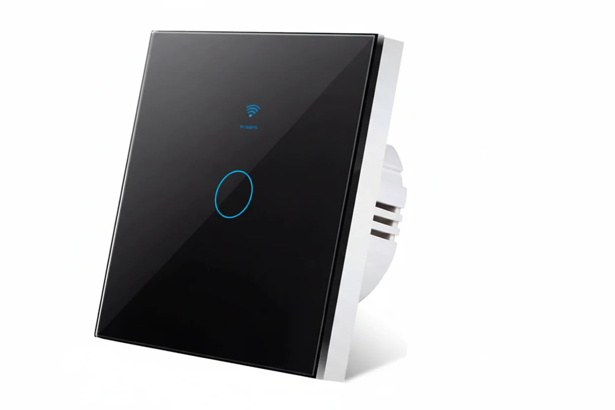Smart WiFi Touch Light Switch, No Neutral Wire Needed, Alexa & Google
