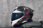 Motorcycle Helmet, Modular Flip-Up Design With Twin-Lens Shield, DOT Certified
