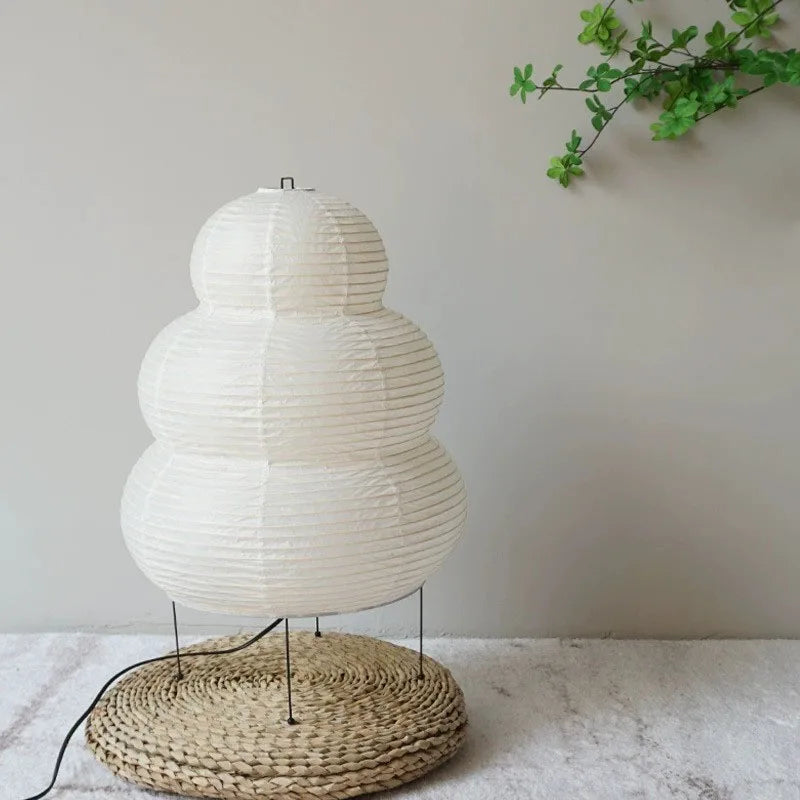 Hikari Rice Paper Desk Lamp, LED With 3-Level Dimmer