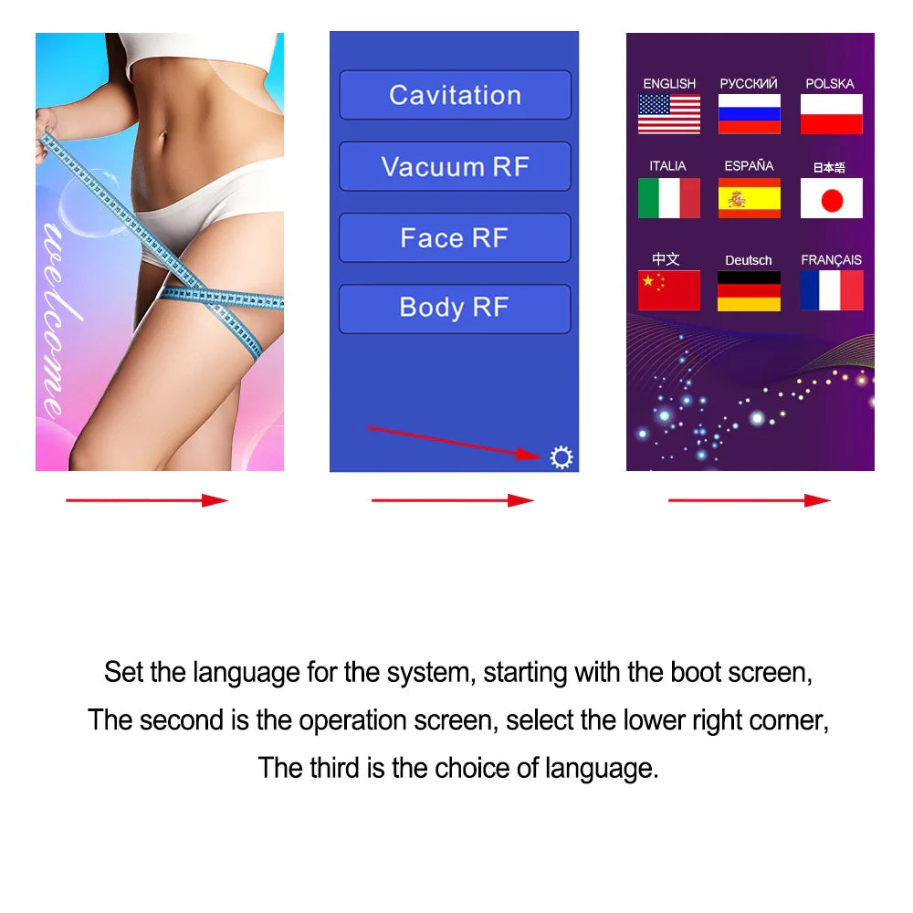 All-In-One Ultrasonic Cavitation Enhanced RF For Body Contouring Device With EMS Vacuum