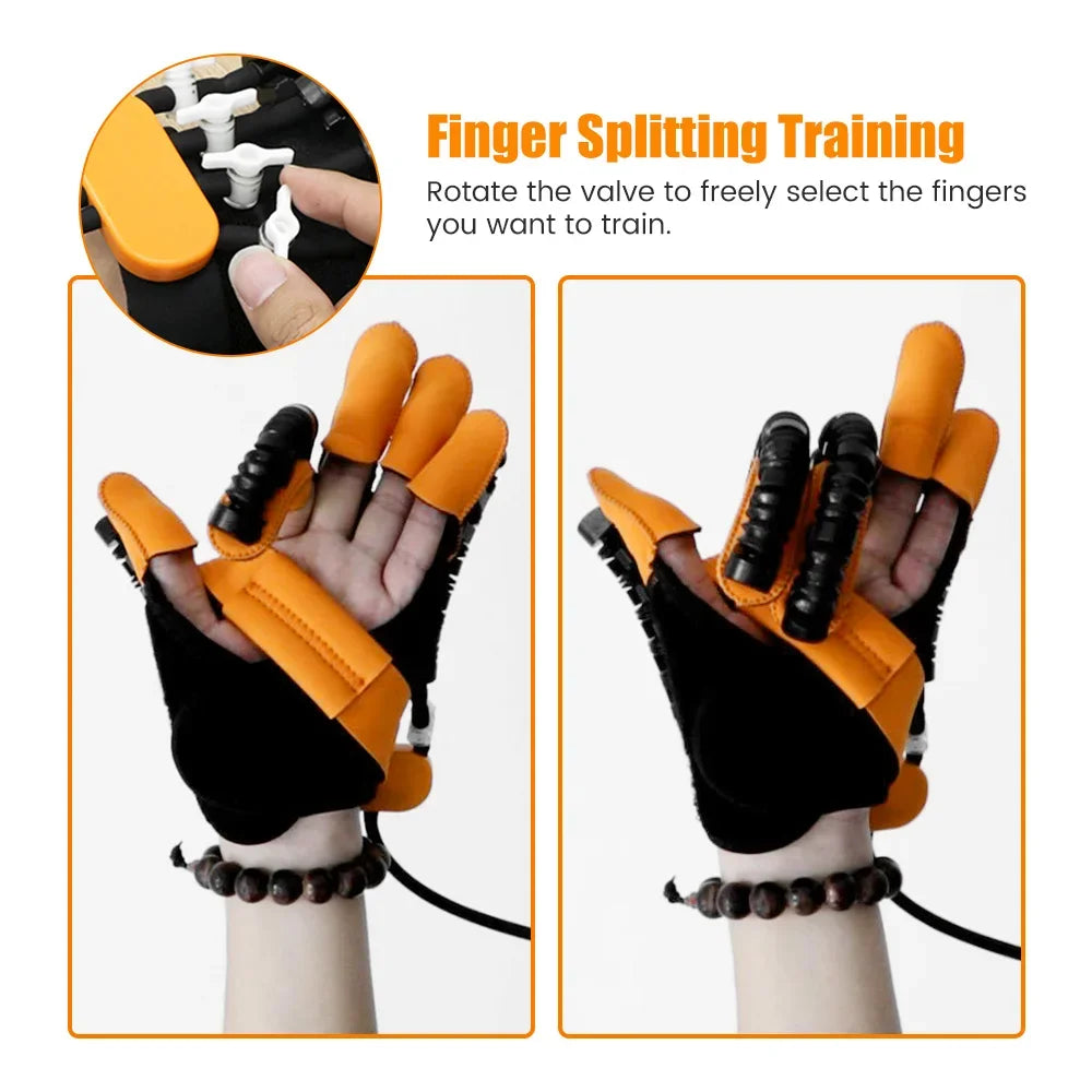 Finger Mobility Glove With Solo Valve Control And Mirror Sync Mode