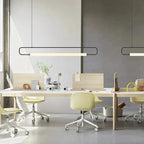 Lámpara colgante LED Lunara de metal pintado, dorado o negro