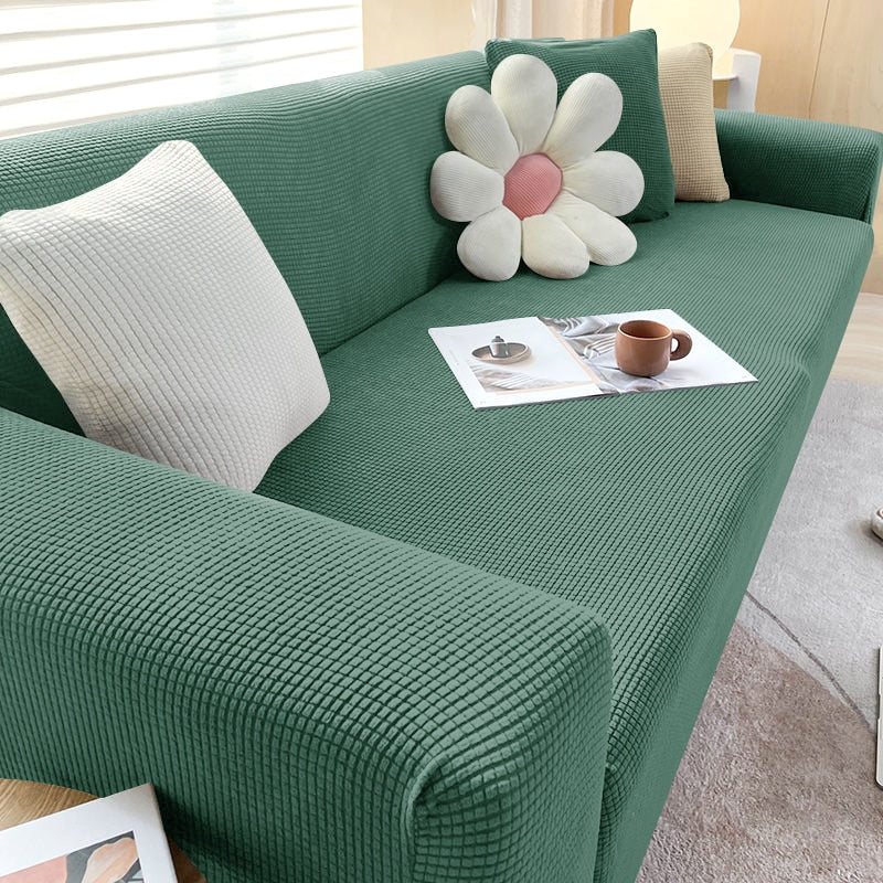 Stretchy Sofa Slipcover, Non-Slip Fit For 1 To 4 Seat Couches, Machine Washable
