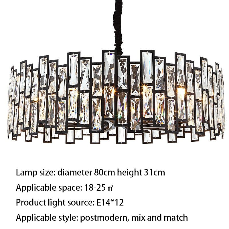 K9 Crystal Chandelier, Kylar Arden Collection With Dimmable LED