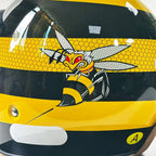 Casco de motocicleta abierto con visor abatible, certificado por DOT